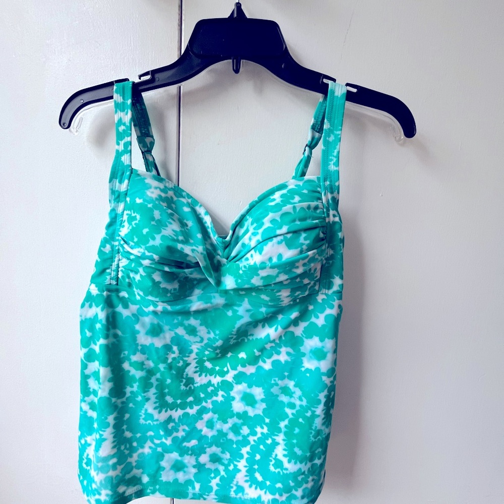 Tankini Top Aqua color